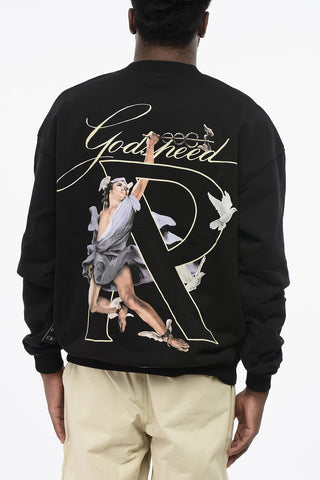 Printed Brushed Cotton HERMES Crew-neck Sweatshirt