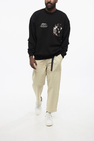 Printed Brushed Cotton HERMES Crew-neck Sweatshirt