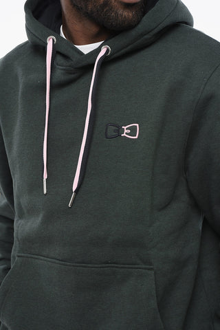 Baumwoll-Fleece-Hoodie mit Monogramm
