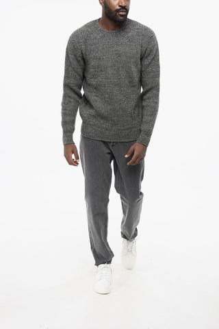 Rundhalspullover aus Alpakamischung