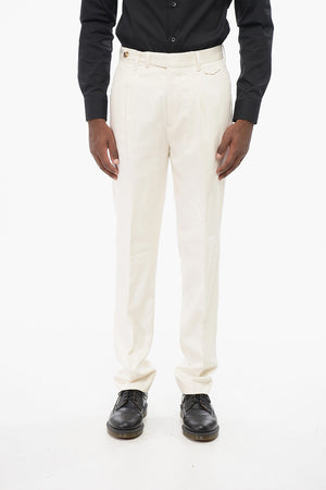 Pure Silk Two-Pleat Trousers