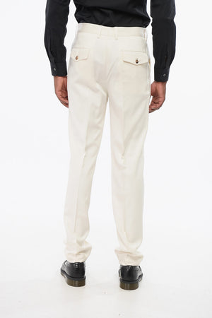 Pure Silk Two-Pleat Trousers