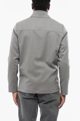 Overshirt PABLO in Lana Stretch con Tasche a Toppa