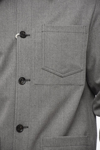 Overshirt PABLO in Lana Stretch con Tasche a Toppa