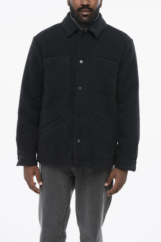 Wattierte Jacke DIXON aus Wollstoff