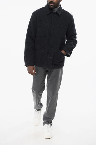 Wattierte Jacke DIXON aus Wollstoff