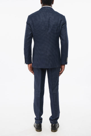 Abito Doppiopetto in Misto Lana Pied de Poule