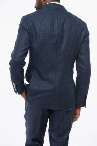 Abito Doppiopetto in Misto Lana Pied de Poule