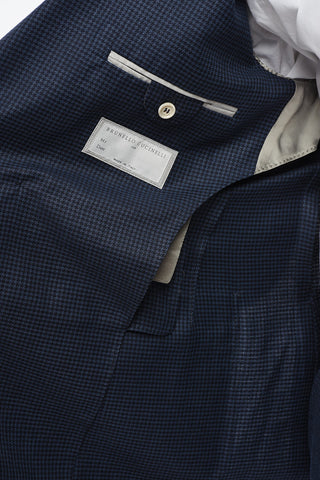 Abito Doppiopetto in Misto Lana Pied de Poule