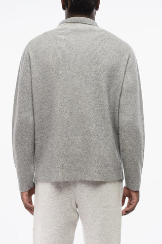 Gerippter Cardigan aus Schurwolle