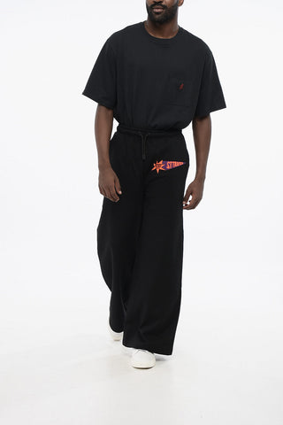 Cotton-Fleece Joggers GUS with Contrast Details