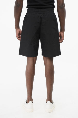 Shorts DAVIDE in Nylon e Cotone con Elastico in Vita