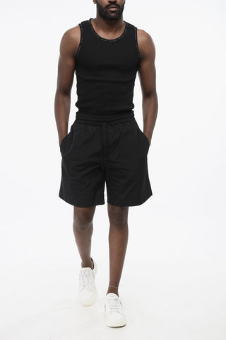 Shorts DAVIDE in Nylon e Cotone con Elastico in Vita