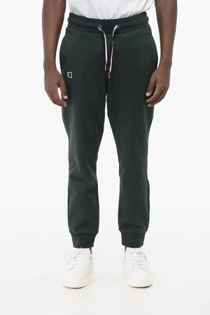 Jogginghose aus Baumwollfleece mit Monogramm