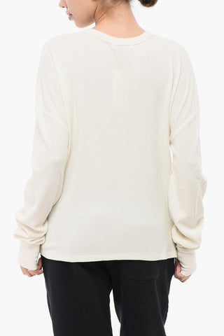 Long Sleeved Oversized Fit Crew-neck T-Shirt