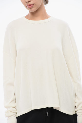 Long Sleeved Oversized Fit Crew-neck T-Shirt