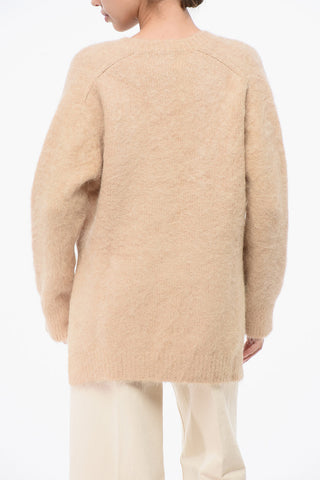 Maglione a Tinta Unita con Scollo a V