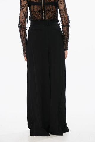 Viscose Crepe Trousers with 2 Pleats