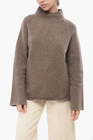 Maglia a Collo Alto in Lana Yak 