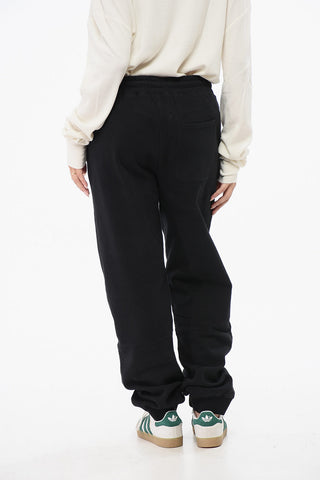 Fleeced-Cotton Joggers with Drawstring Waist
