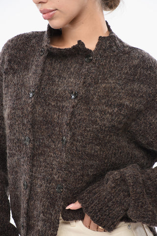 Asymmetric Double-Breasted Cardigan