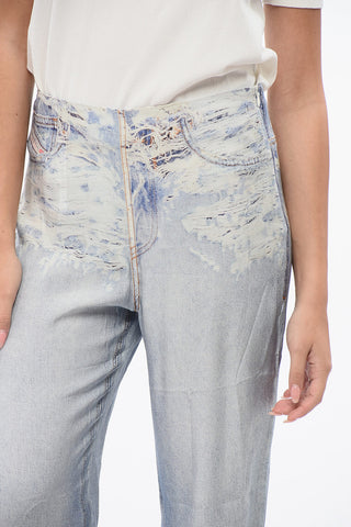 Viskosehose im Denim-Look P-SARKY