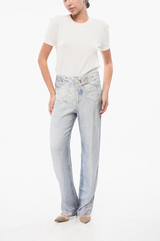 Viscose Denim-Effect Trousers P-SARKY