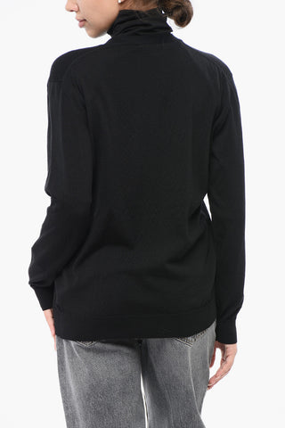 Virgin Wool V-Neck Cardigan
