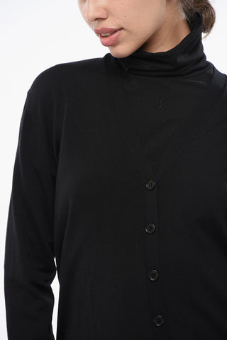 Virgin Wool V-Neck Cardigan