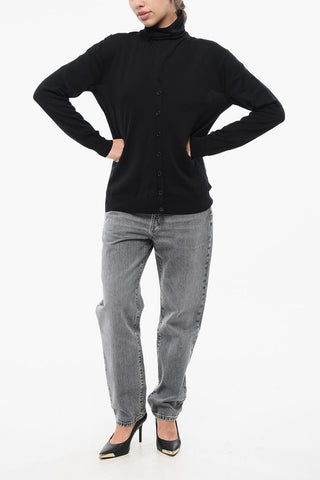 Virgin Wool V-Neck Cardigan