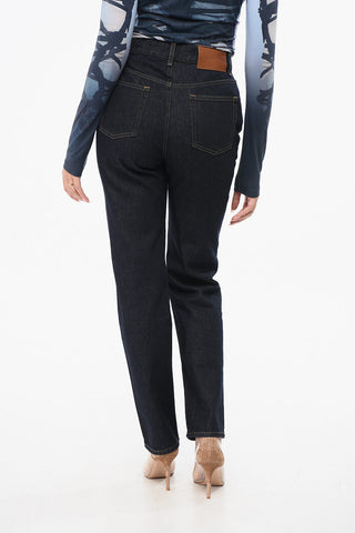 Jeans Straight Leg con Cuciture a Vista 17cm