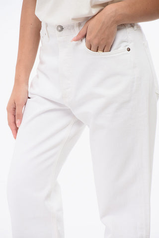 Jeans mit geradem Bein FRAN in heller Waschung 21cm