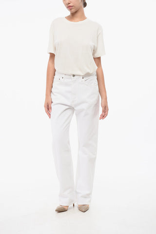 Jeans mit geradem Bein FRAN in heller Waschung 21cm