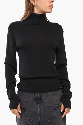 Maglia in Lana a Collo Alto