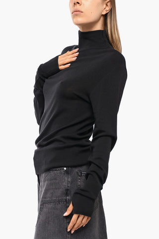 Maglia in Lana a Collo Alto