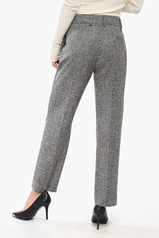 Bouclé Virgin Wool KORU NANA Pants with Belt Loops