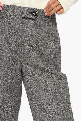 Bouclé Virgin Wool KORU NANA Pants with Belt Loops