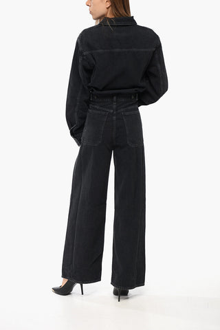Denim Long-Sleeve Jumpsuit TANE