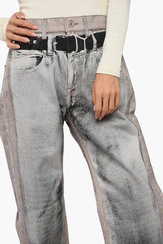 Jeans im Vintage-Look mit weitem Bein 24 cm