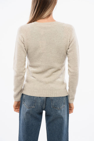 V-Ausschnitt-Pullover aus Kaschmir