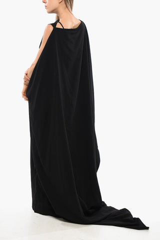 Maxi Fitted Dress KAILA With Embellished Cape