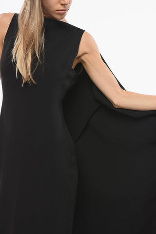 Maxi Fitted Dress KAILA With Embellished Cape