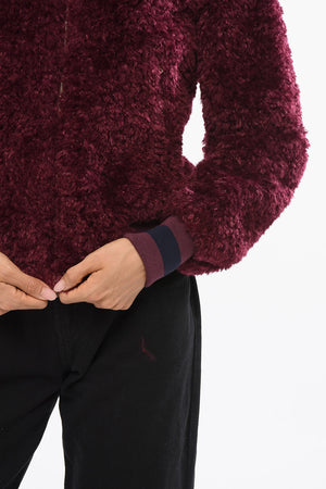 Bomber in Eco-pelliccia con Zip Frontale