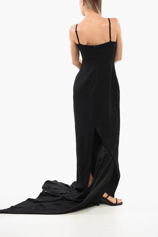 Maxi Halterneck Dress OPHELIA With Statement Draping