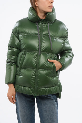 GLOBE Piumino in Nylon con Coulisse in Vita