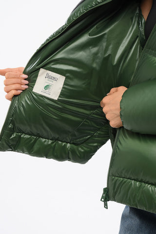 GLOBE Piumino in Nylon con Coulisse in Vita