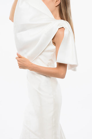 Maxi One-Shoulder Dress PRIYA With Bow