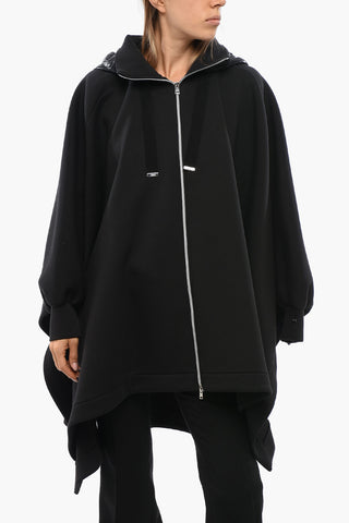 RESORT Neoprene Jacket with Bat-wing Sleeves and Nylon Hood