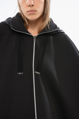 RESORT Neoprene Jacket with Bat-wing Sleeves and Nylon Hood