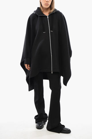 RESORT Neoprene Jacket with Bat-wing Sleeves and Nylon Hood
